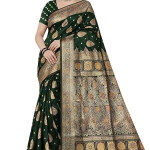 Soft Silk Banarasi Saree – Traditional Woven Ethnic Saree for Women, Festive & Ideal for party