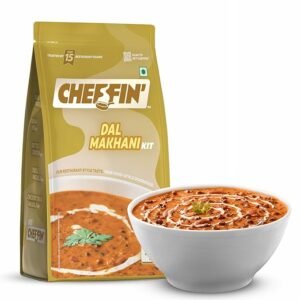 Cheffin' Dal Makhani 300g | Ready to Cook in 10 mins | Serves 2-3 | No Added Sugar, No Preservatives | 3-Pouch Cooking Kit for Restaurant Style Taste at Home