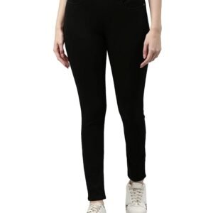 GO COLORS Women Mid Rise Premium Straight Jeans
