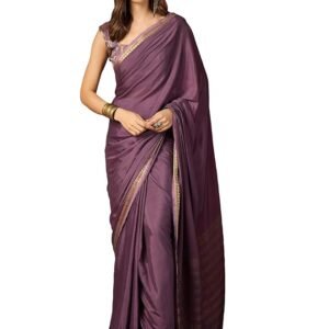 Women's Mysore Silk Ethnic Motif Printed Saree With Unstitched Blouse Piece