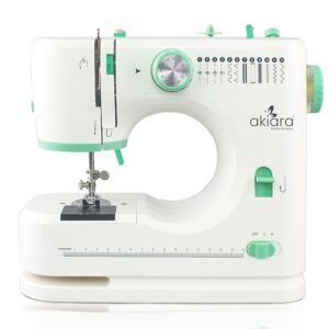 Akiara Sewing Machine Electric with 12 Stitch Patterns | Stitching Machine for Home Tailoring | Silai Machine for Home Use | Portable Mini Tailor Machine with Zig Zag & Pico Stitch
